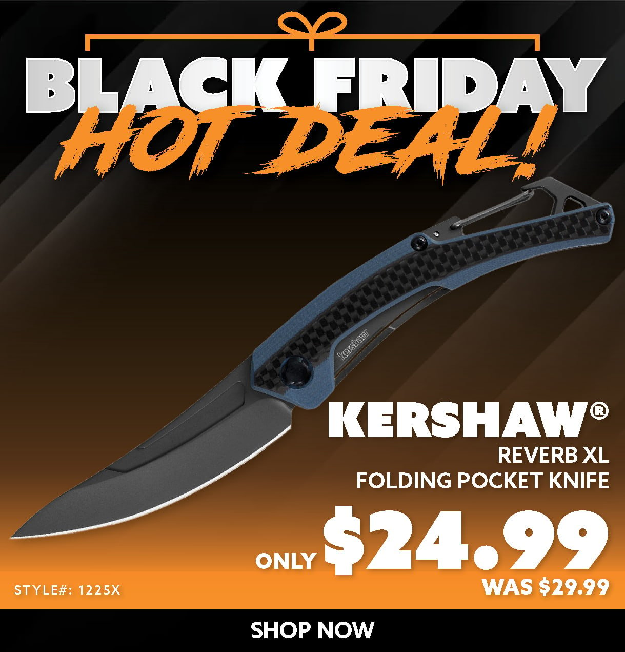 Kershaw Knives Reverb XL Folding Pocket Knife